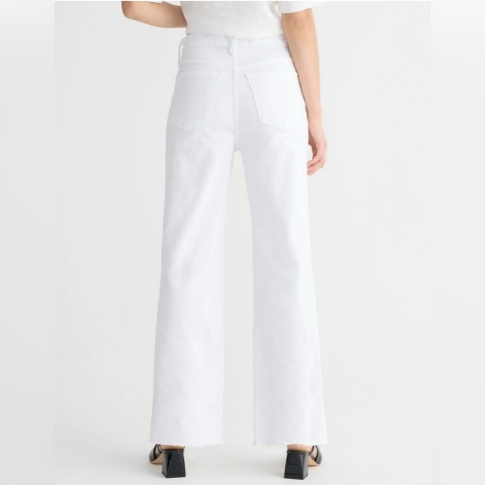J. Crew Slim wide-leg jean in white wash - Picture 4 of 6